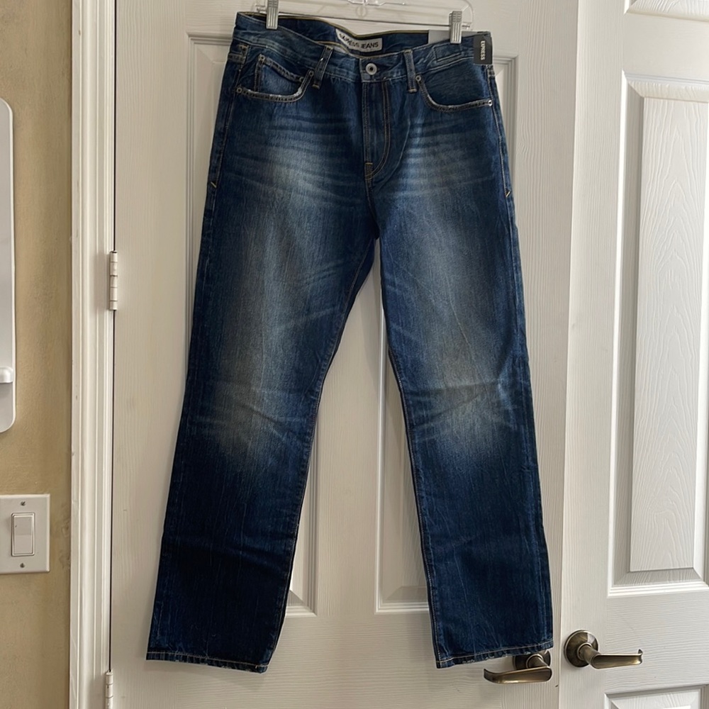 Express jeans Kingston classic fit straight leg men jeans size 32/30